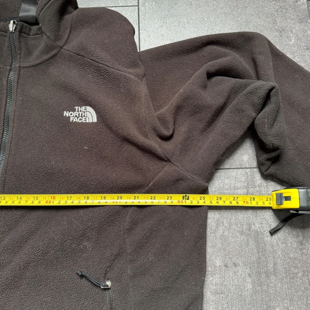 The North Face Mens XL Gray Full Zip Fleece Jacket Mock Neck Logo